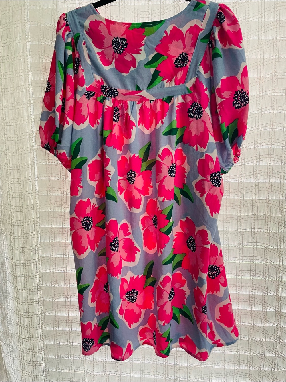 Tassel Tie Floral Midi Dress - Pink Floral - Picture 2 of 5